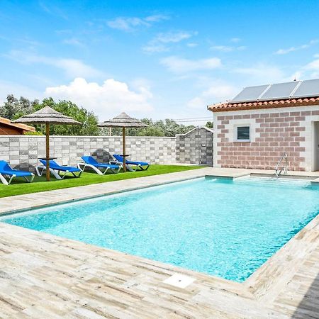 ロス・カーニョス・デ・メカ Casa Torre De Meca 1 Shared Poolヴィラ エクステリア 写真